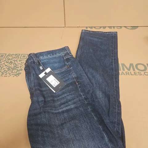 TOMMY JEANS INDIGO DENIM JEANS – REGULAR STRAIGHT FIT, UK 30X32 (US W30 L32)