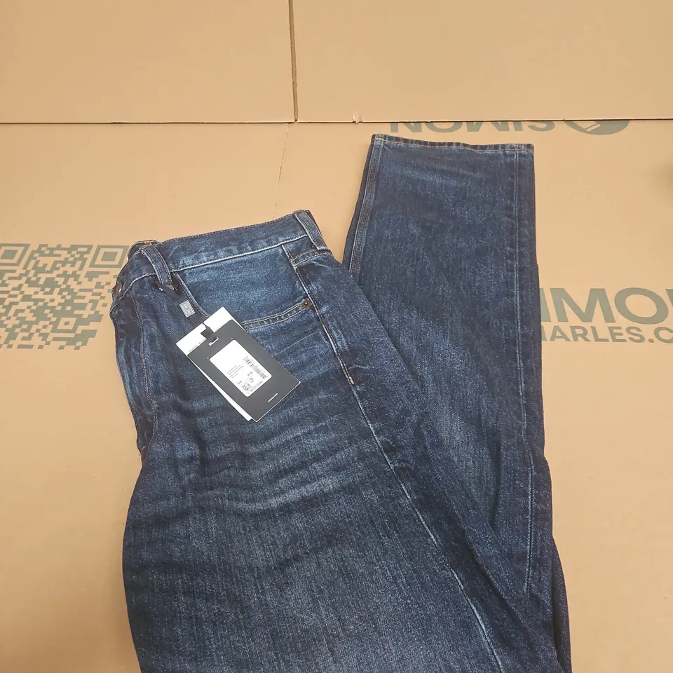 TOMMY JEANS INDIGO DENIM JEANS – REGULAR STRAIGHT FIT, UK 30X32 (US W30 L32)