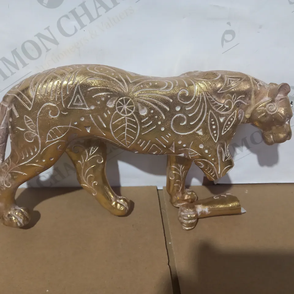 GOLD FINISH JAGUAR ORNAMENT RRP £22
