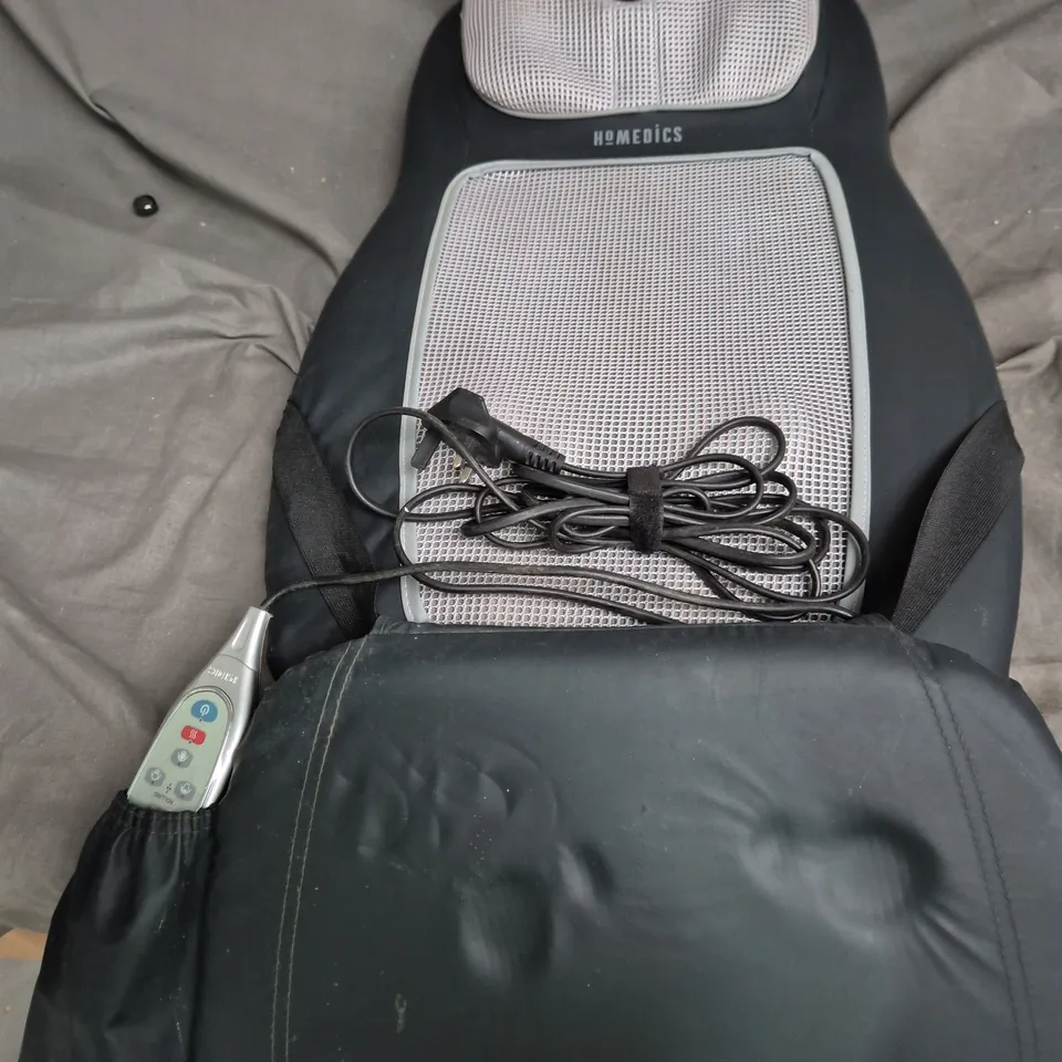 HOMEDICS MASSAGE SEAT CUSHION WITH REMOTE – GREY