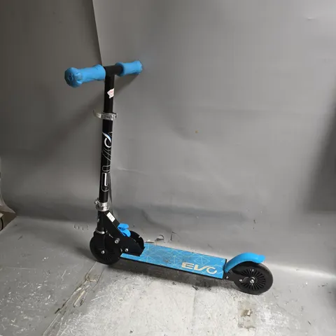 KIDS EVO 2 WHEELED SCOOTER IN BLUE AND BLACK - COLLECTION ONLY 