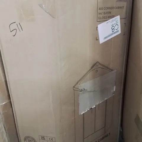 BOXED NUIE MAYFORD 2 DOOR CORNER CABINET - NVC180A // NO BASIN (1 BOX)