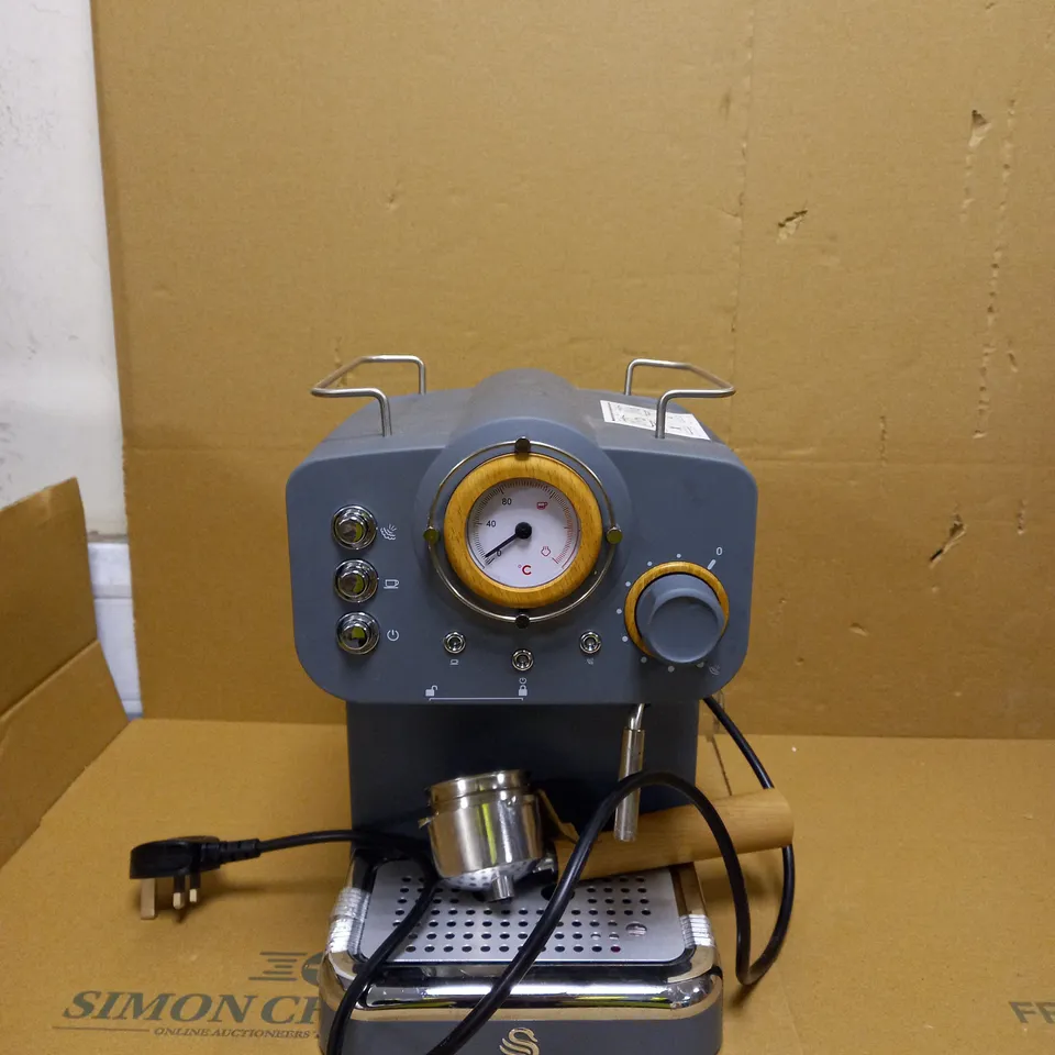 SWAN ESPRESSO COFFEE MAKER - GREY