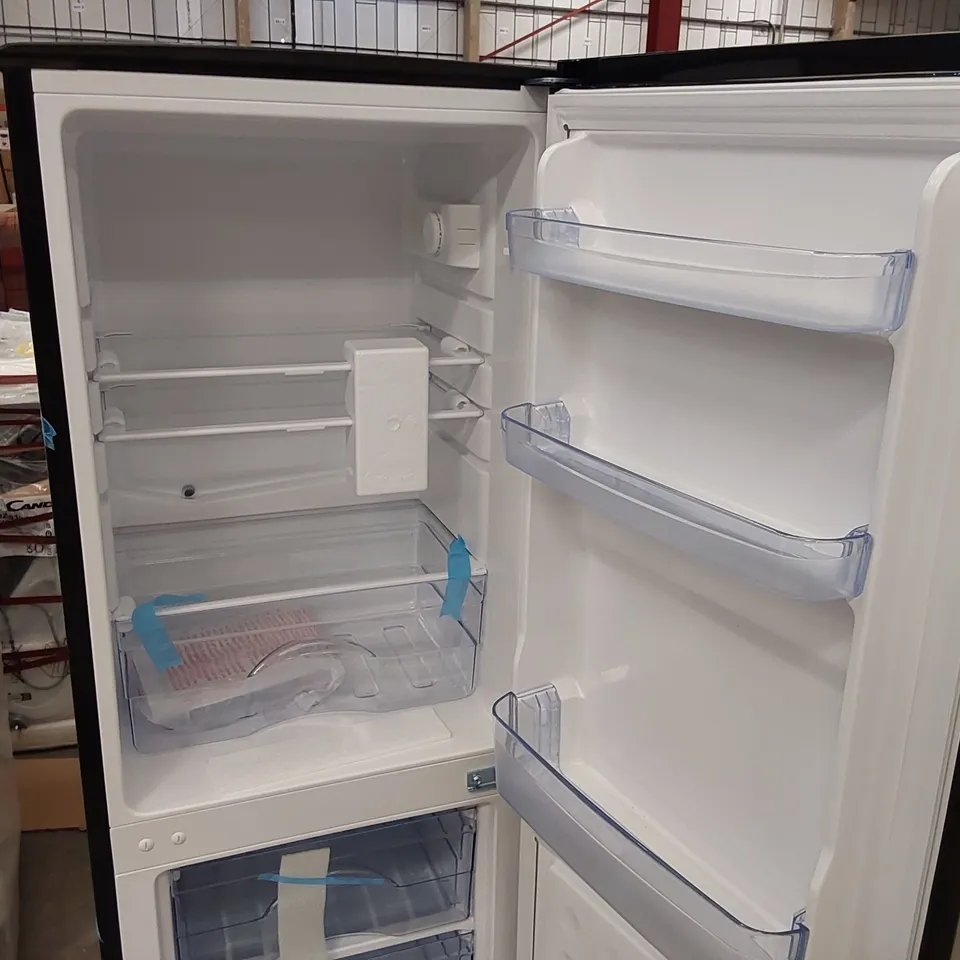 SWAN SR15690B 48CM WIDE, 50/50 SPLIT FRIDGE FREEZER - BLACK