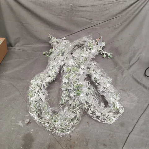 6 X GISELA GRAHAM FESTIVE FROSTED GARLANDS