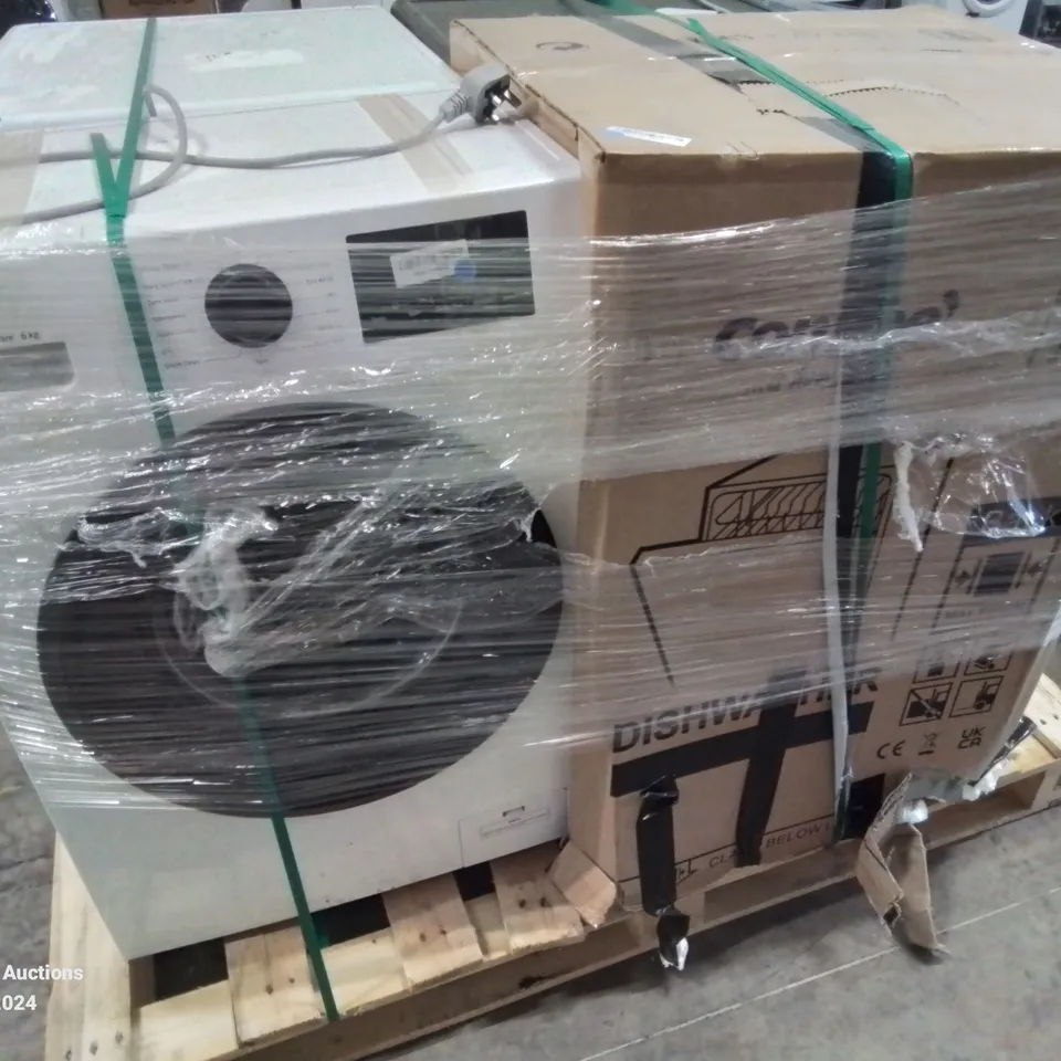 PALLET OF APPROXIMATELY 4 UNPROCESSED RAW RETURN WHITE GOODS TO INCLUDE;