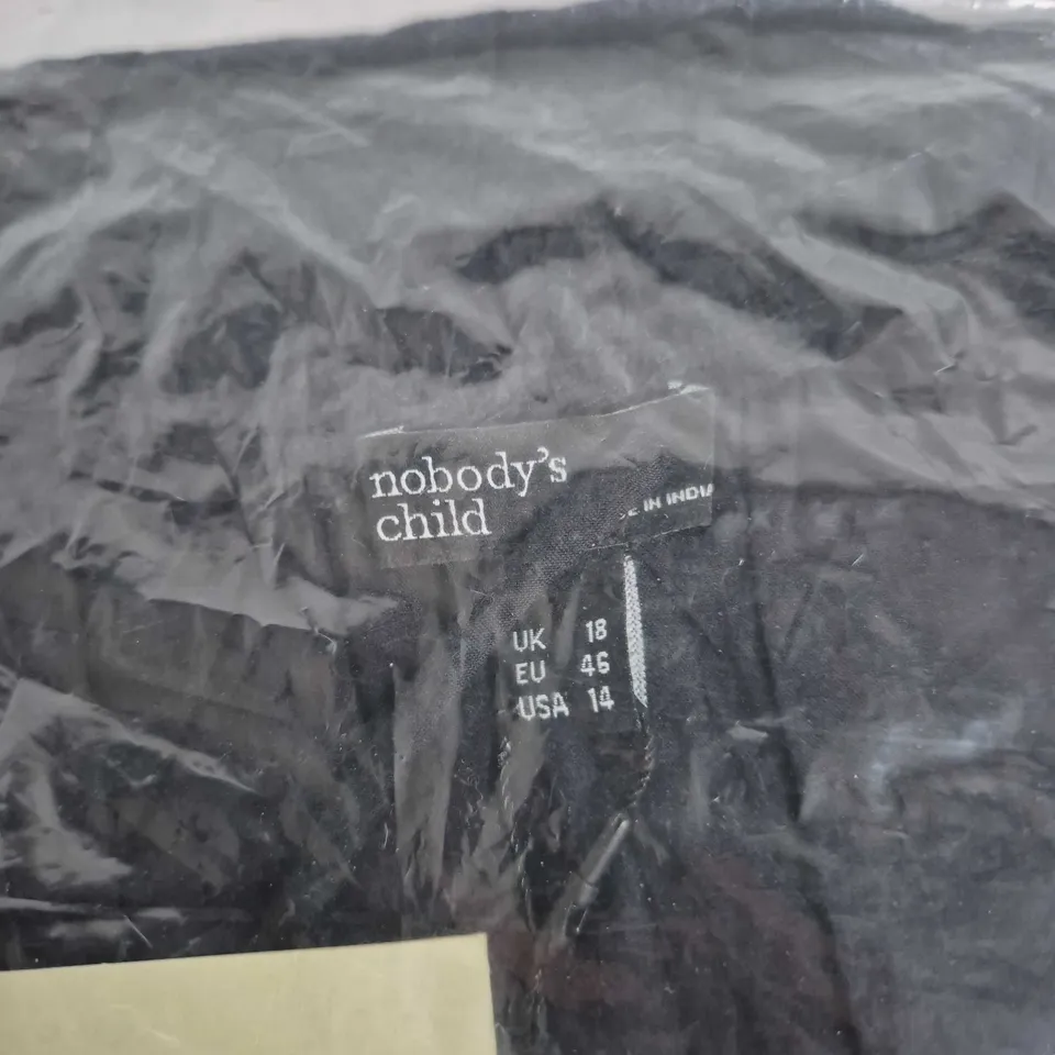 NOBODY'S CHILD CALIOPE MIDI DRESS – BLACK, UK 18 (EU 46, US 14)