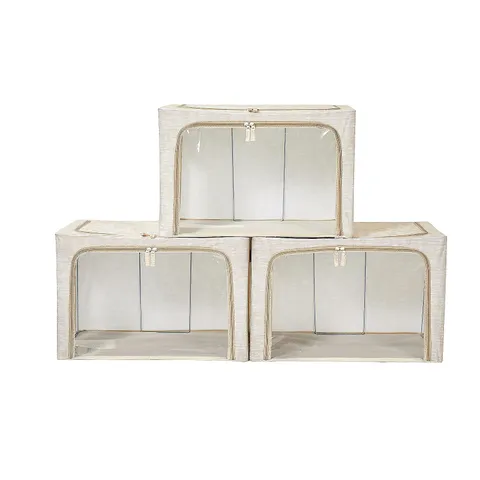 PERIEA 3 PIECE LARGE COLLAPSIBLE STORAGE BOXES