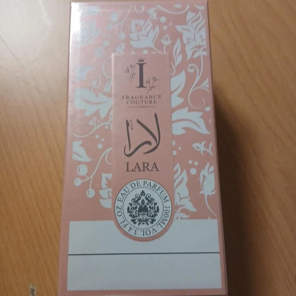 BOXED AND SEALED LARA FRAGRANCE COUTURE LONDON EAU DE PARFUM 100ML