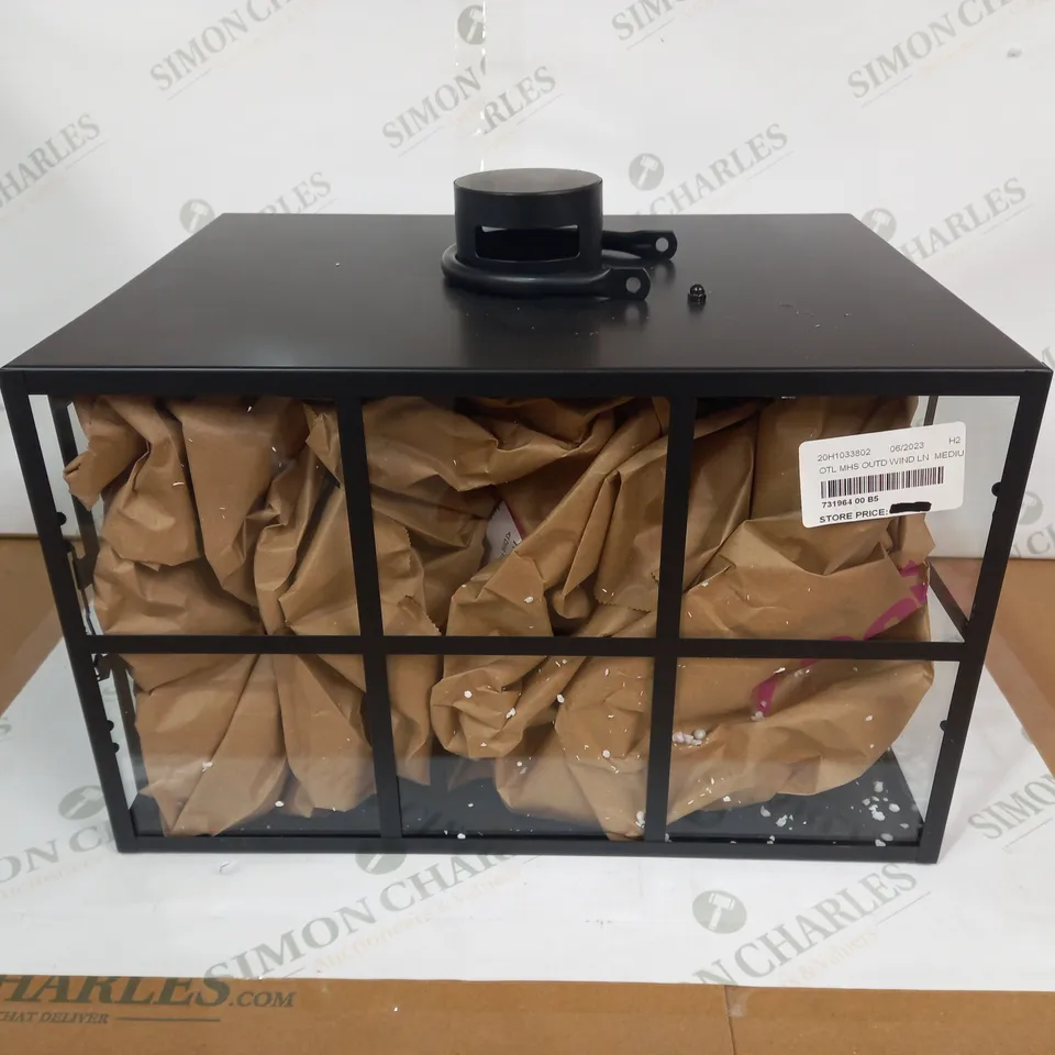 OUTDOOR LANTERN IN BLACK - COLLECTION ONLY