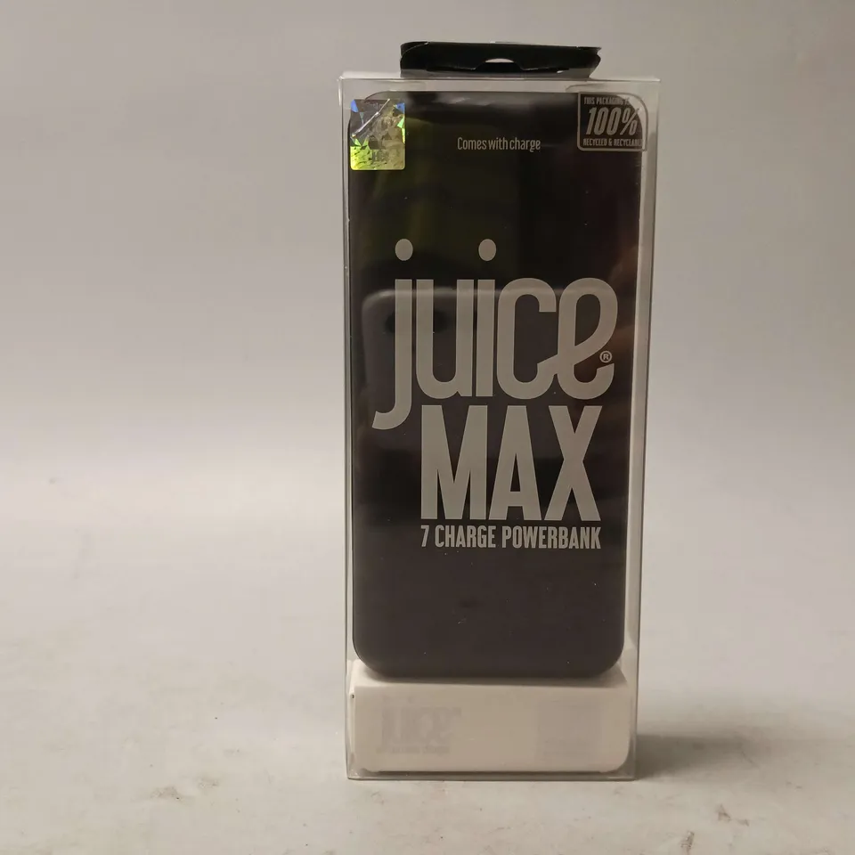 JUICE MAX 7 CHARGE 20,000mAh POWERBANK IN BLACK