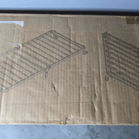 BOXED UNBRANDED FOLDABLE BED FRAME - LIA-SI-BK-UK-HM