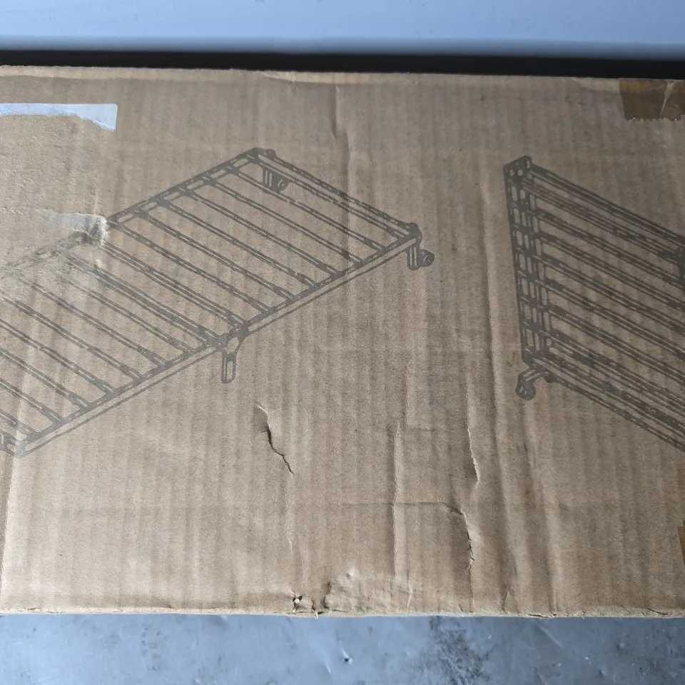 BOXED UNBRANDED FOLDABLE BED FRAME - LIA-SI-BK-UK-HM