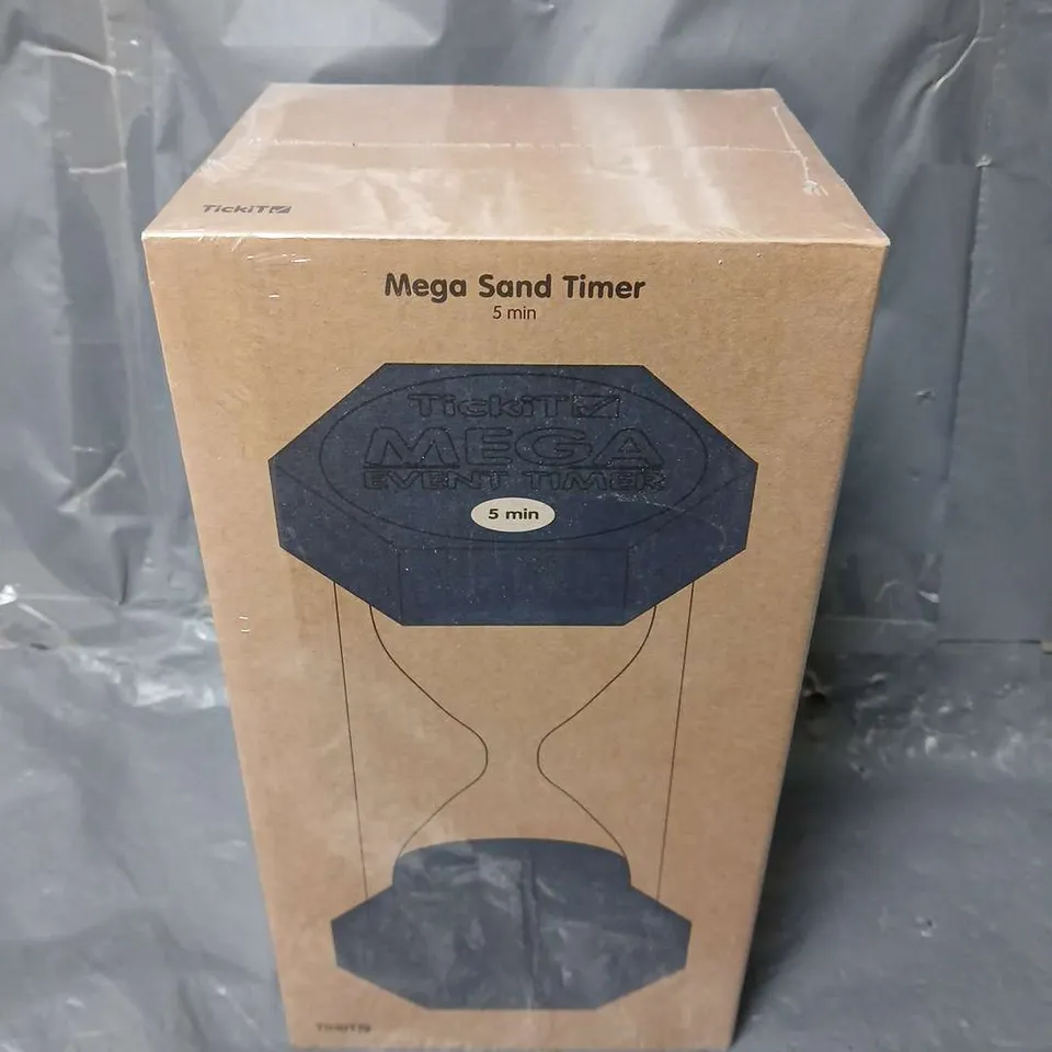 BOXED AND SEALED TICKIT BLUE MEGA SAND TIMER - 5 MINUTES