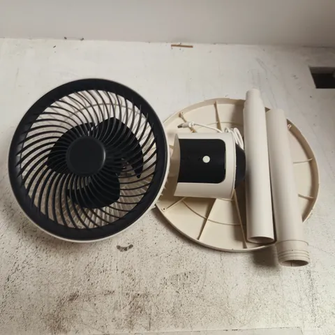 BOXED UNBRANDED DESK FAN WITH GUARD AND BASE