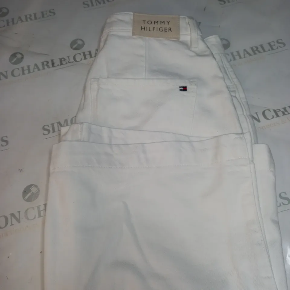 TOMMY HILFIGER WOMENS WHITE DENIM SKIRT SIZE 38