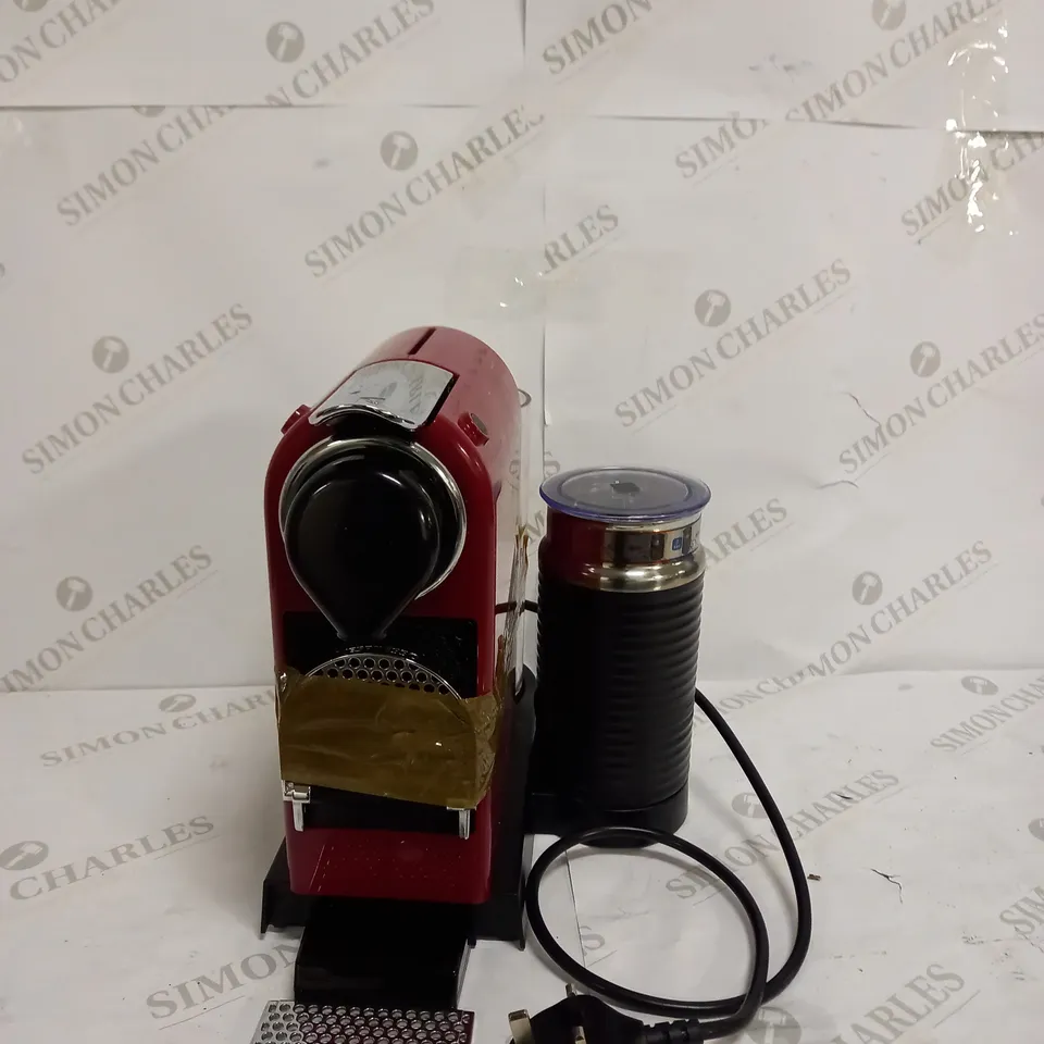 NESPRESSO XN740540 NESPRESSO CITIZ COFFEE MACHINE, 1260 W, CHERRY RED BY KRUPS