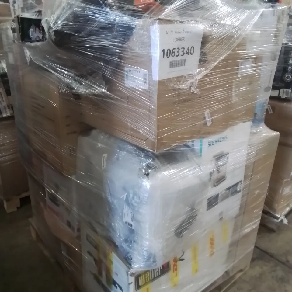 PALLET OF APPROXIMATELY 27 UNPROCESSED RAW RETURN HOUSEHOLD AND ELECTRICAL GOODS TO INCLUDE;