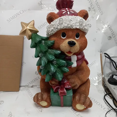 BOXED SANTA EXPRESS PRE-LIT INDOOR /OUTDOOR CHRISTMAS BEAR