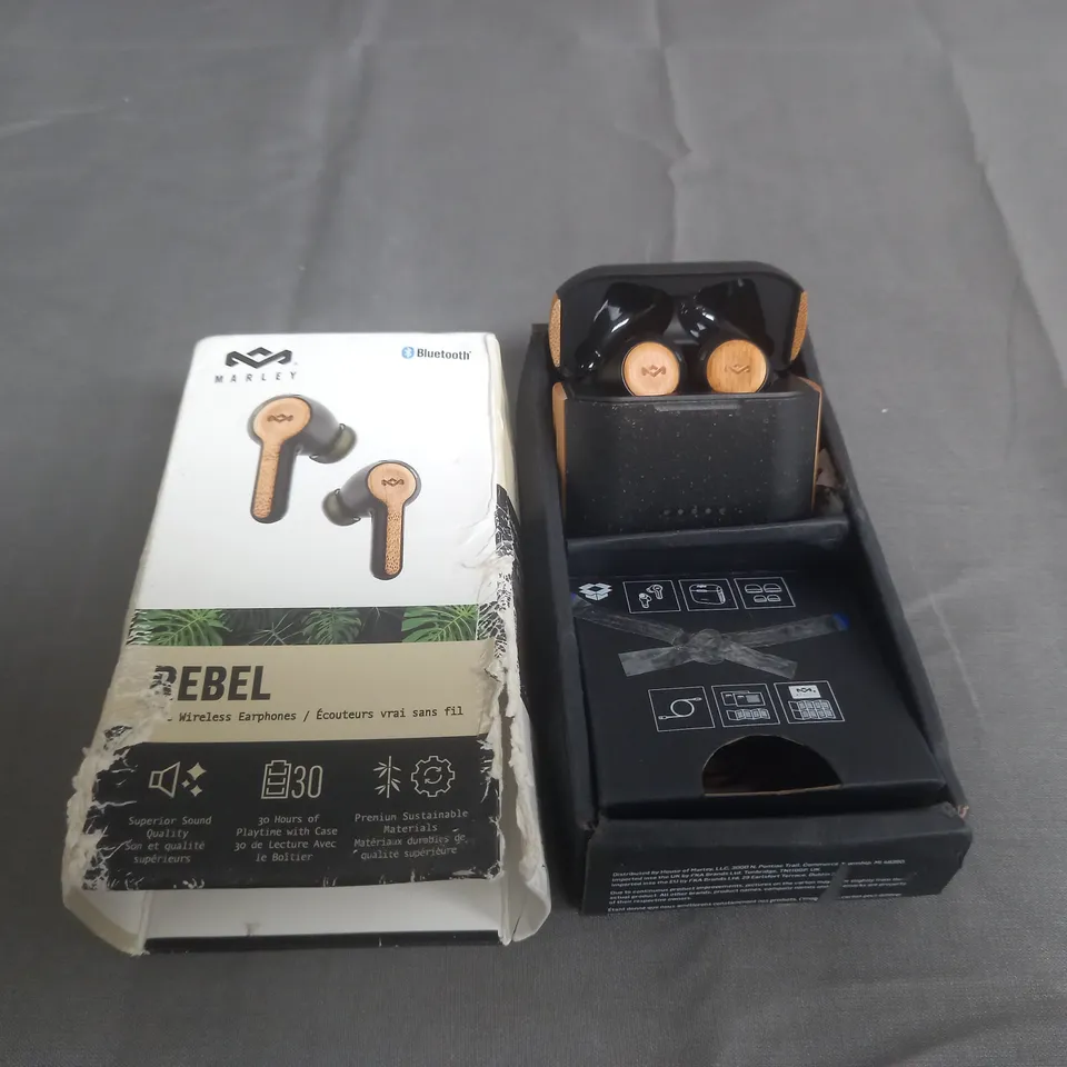 BOXED MARLEY REBEL TRUE WIRELESS EARPHONES 