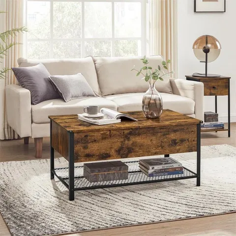 BOXED BROOKLYN COFFEE TABLE IN DARK WOOD - 1 BOX