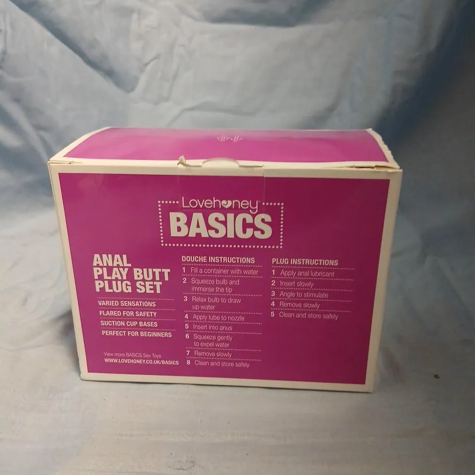 LOVEHONEY BASICS ANAL PLAY BUTT PLUG SET
