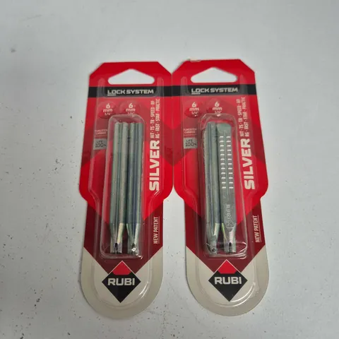 RUBI SILVER LOCK SYSTEM 6 MM DRILL BITS – 2 PACK