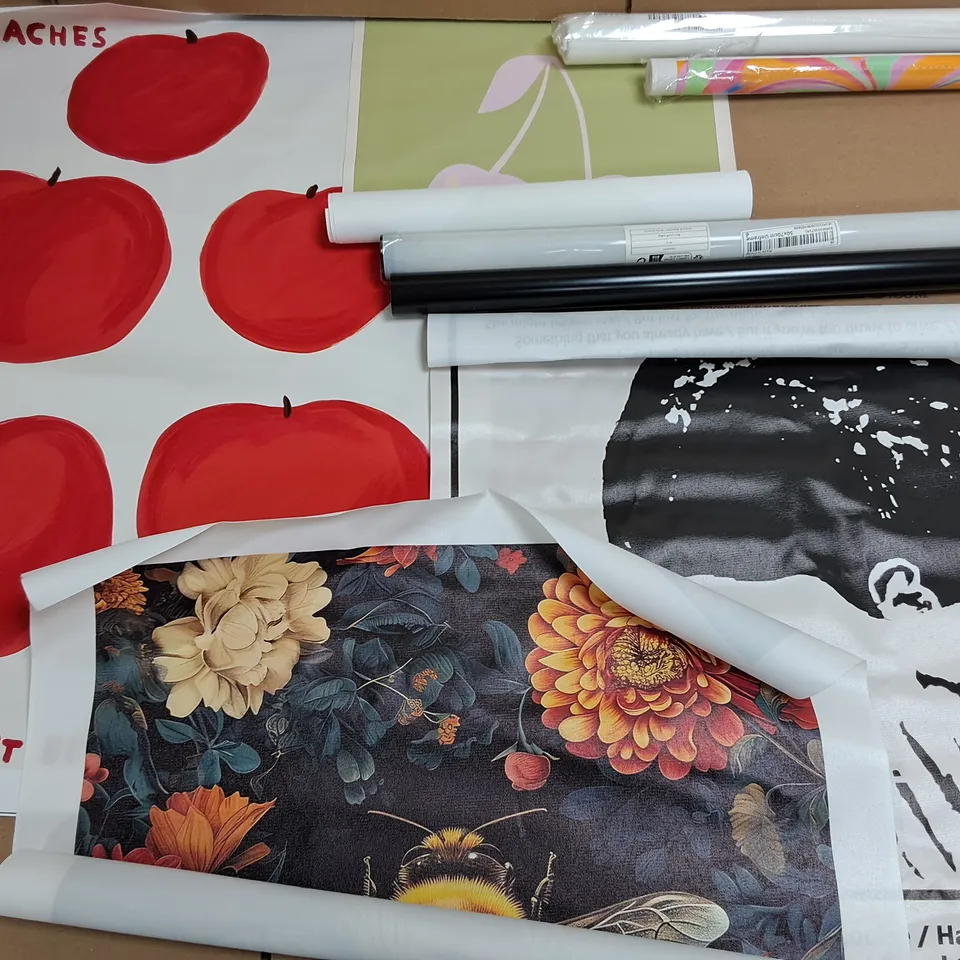 LARGE QUANTITY OF ASSORTED ROLLED CANVAS WALL ARTS