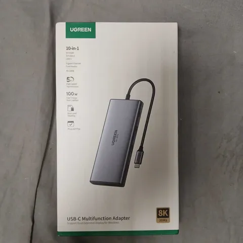 SEALED UGREEN USB-C 10-IN-1 MULTIFUNCTION ADAPTER (8K/30HZ) 