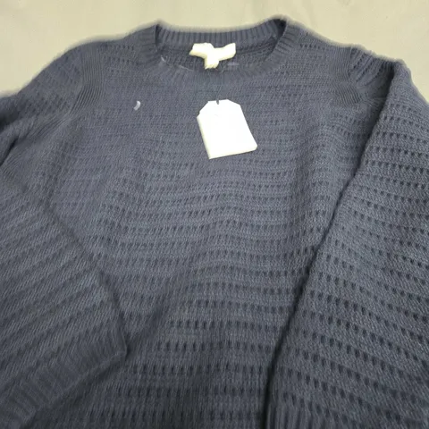 SEASALT CORNWALL GULL ROCK JUMPER IN NAVY -UK 12 