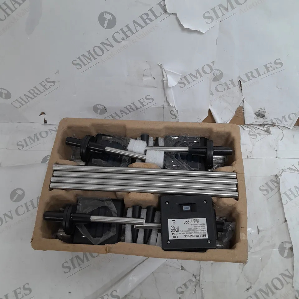 BOXED BELL & HOWELL GLIMMER STICKS SET OF 4 SOLAR PATHWAY LIGHTS