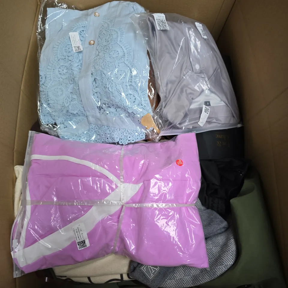 APPROXIMATELY 25 ASSORTED CLOTHING AND FASHION PRODUCTS IN VARIOUS STYLES AND SIZES - COLLECTION ONLY
