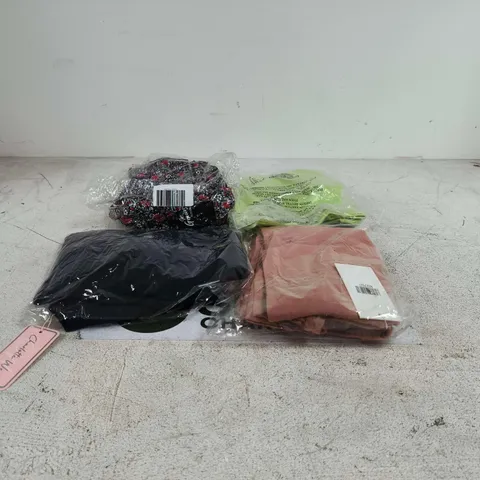 BOX OF APPROXIMATELY 25 ASSORTED CLOTHING ITEMS OF VARIOUS STYLES AND SIZES ETC