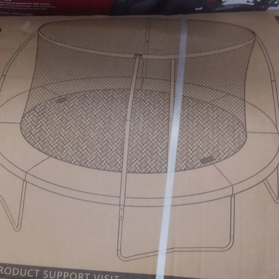BOXED SPORTSLINE 12FT BOUNCE PRO TRAMPOLINE WITH ENCLOSURE RRP £209.99