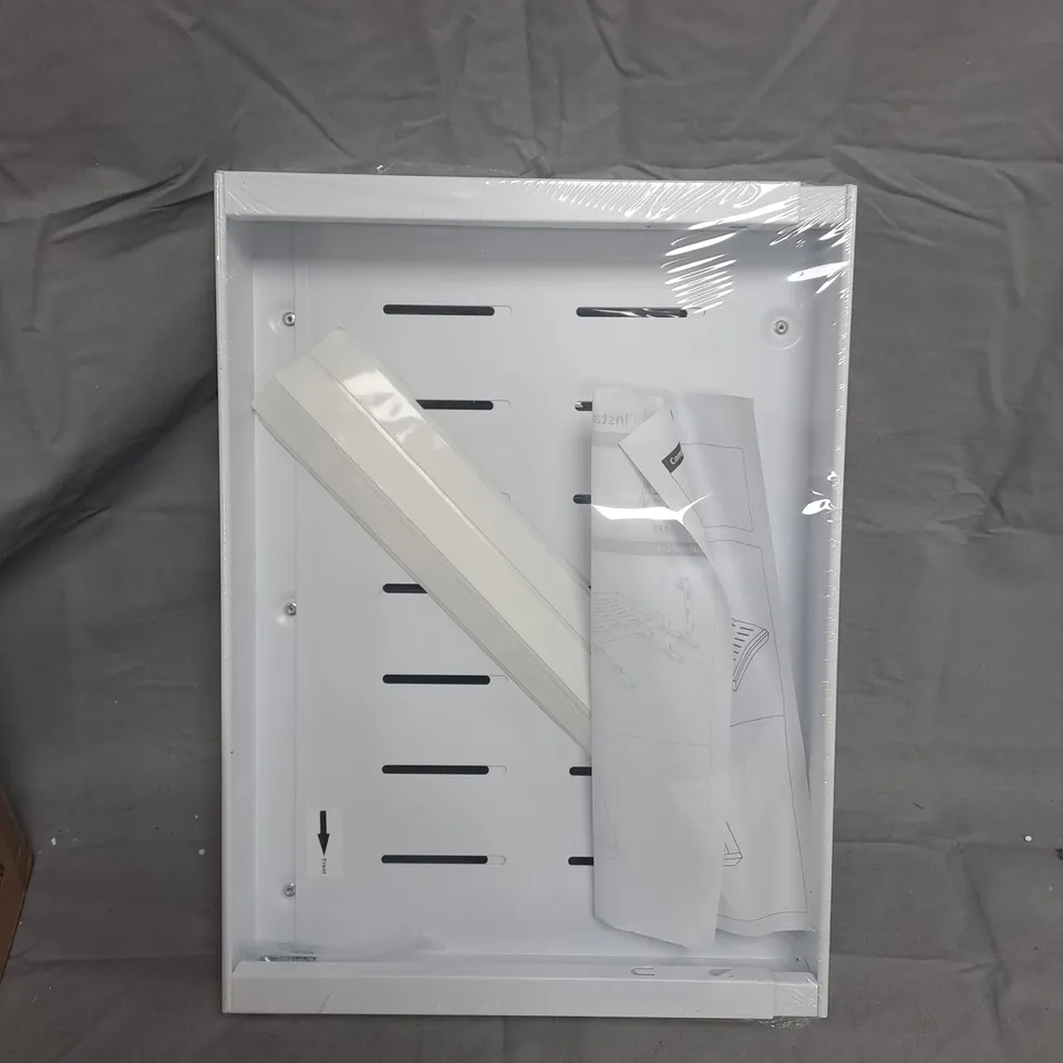WHITE VENTED BACK-PANEL STORAGE FRAME – HOME STORAGE SOLUTION (UNMOUNTED)