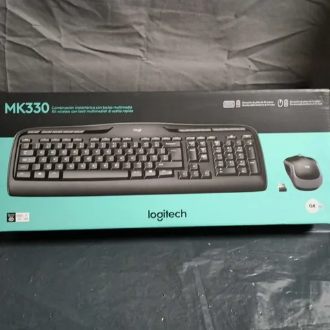 LOGITECH MK330 WIRELESS KEYBOARD & MOUSE KIT – BOXED - GREEK KEYBOARD