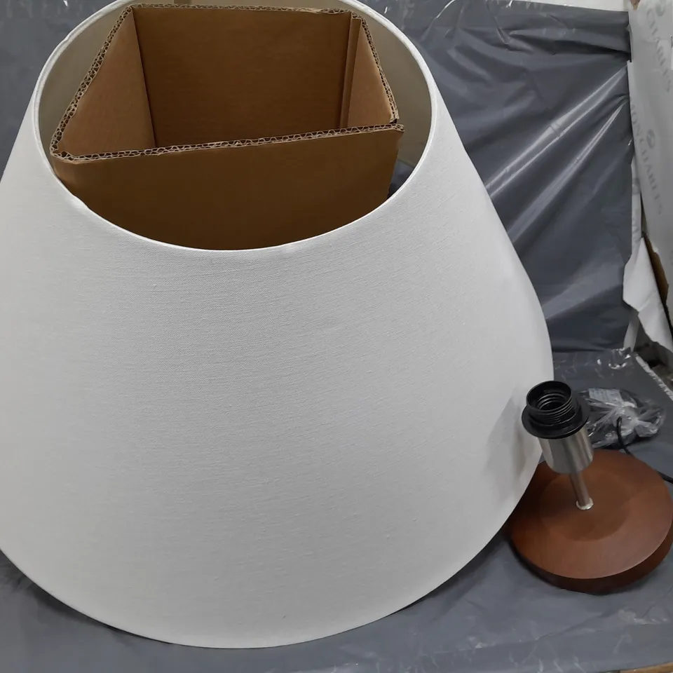 WOOD TRIPOD FLOOR LAMP - COLLECTION ONLY  RRP £100