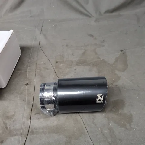 AKRAPOVIC EXHAUST TIP – MATTE BLACK STAINLESS STEEL DOUBLE-WALL, 63–89MM (SSET052)