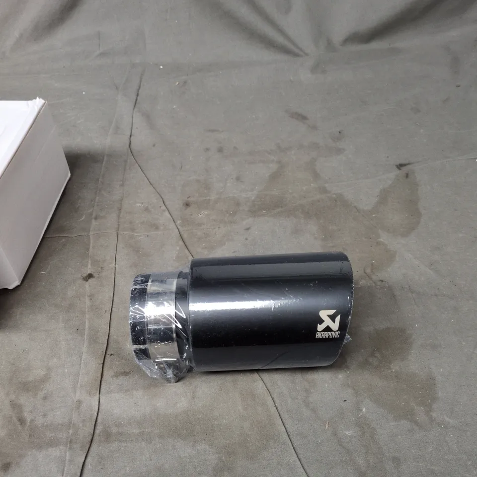AKRAPOVIC EXHAUST TIP – MATTE BLACK STAINLESS STEEL DOUBLE-WALL, 63–89MM (SSET052)
