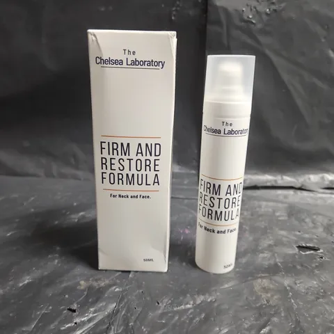 THE CHELSEA LABORATORY FIRM AND RESTORE FORMULA FOR NECK AND FACE – 50 ML (BOXED)