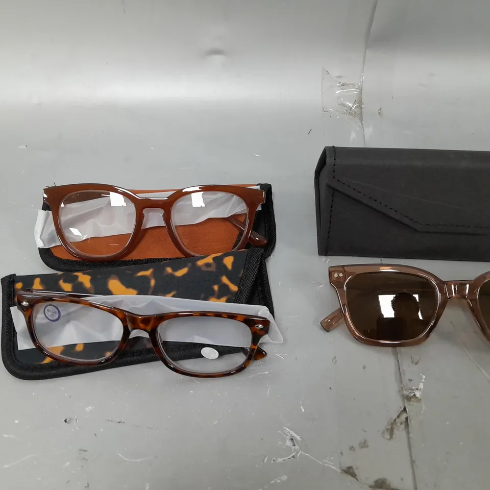 HUMMINGBIRD SUNGLASSES & READERS - GREY AND BROWN/RED