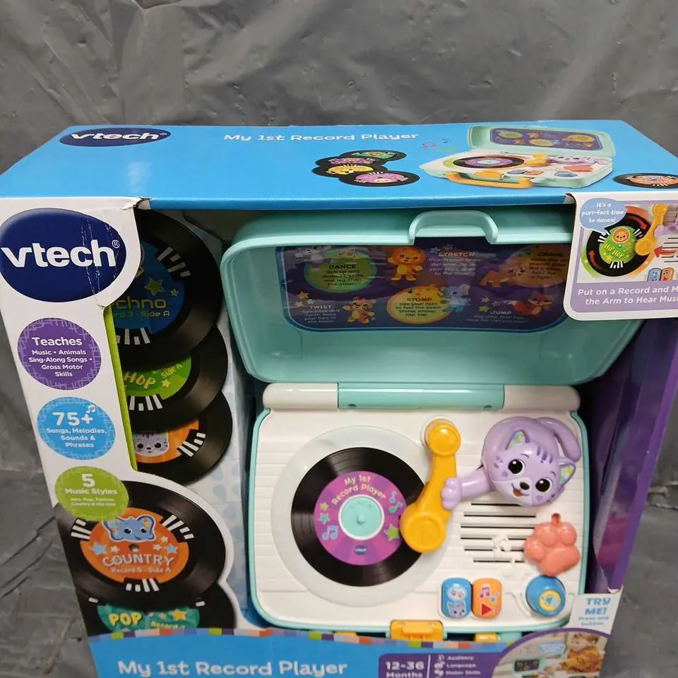 BOXED VTECH MY 1ST RECORD PLAYER