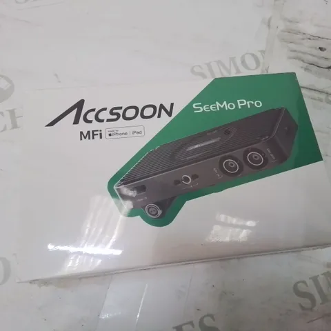 BOXED AND SEALED ACCSOON SEEMO PRO CAMERA VIDEO CONVERTER HD SDI HDMI 1080P 60FPS TO IOS 12.0 