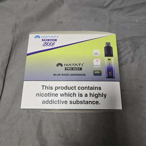 HAYATI PRO MAX+ VAPE KIT – BLUE RAZZ LEMONADE, 20MG/ML - 5-PACK
