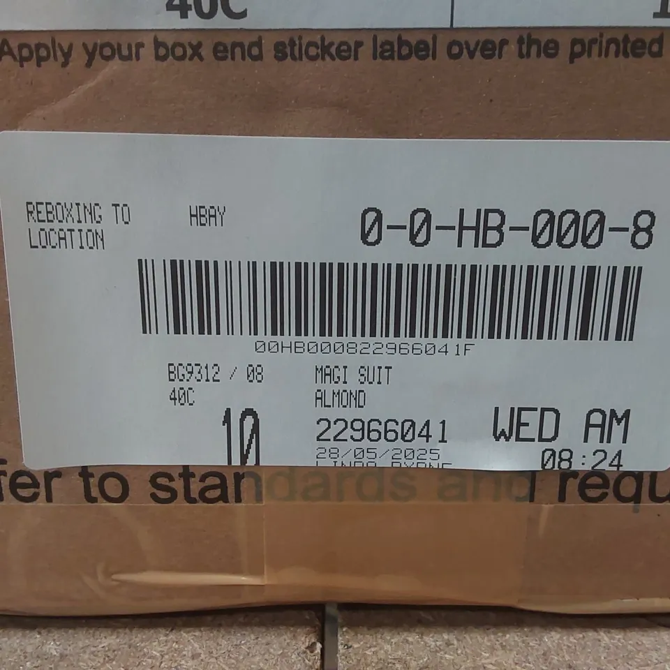 BOX CONTAINING APPROXIMATELY 10x BRAND NEW MAGISCULPT ALMOND BODYSUITS - SIZE 40C