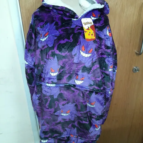 THE OODIE X POKEMON SOFT FLEECE HOODIE IN PURPLE ONE SIZE