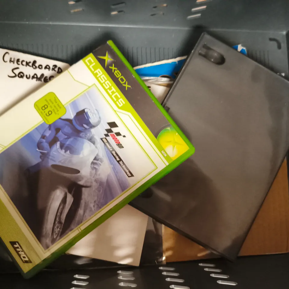 APPROXIMATELY 10 ASSORTED HOUSEHOLD ITEMS TO INCLUDE XBOX GAMES, DVD, & VINYLS