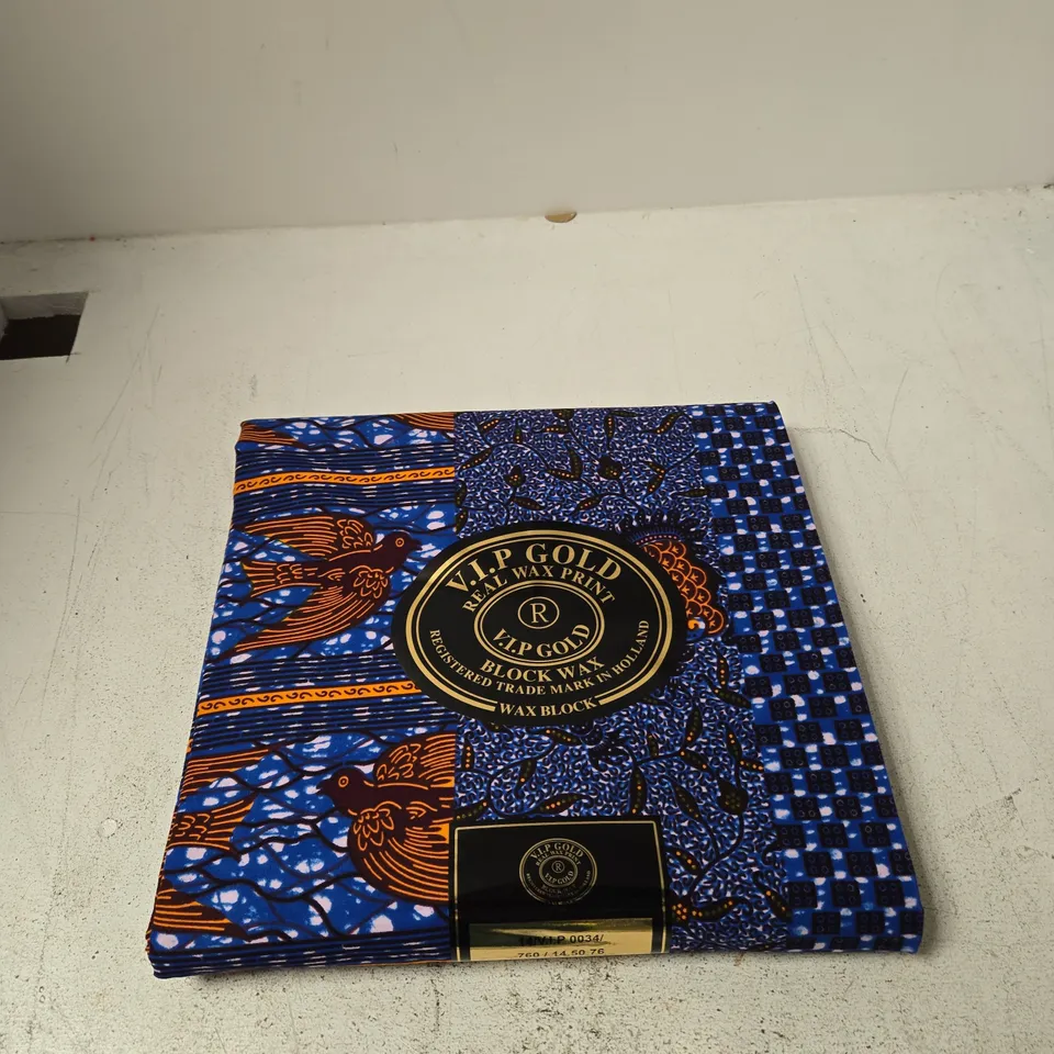 VIP GOLD REAL WAX PRINT WAX PRINT FABRIC – BOXED