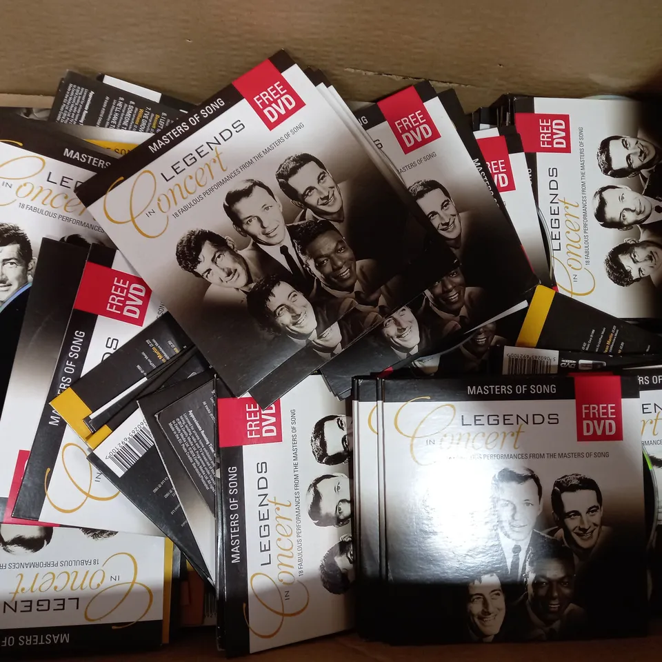 BOX OF APPROXIMATELY 40 MASTERS OF SONG LEGENDS IN CONCERT AUDIO CDS