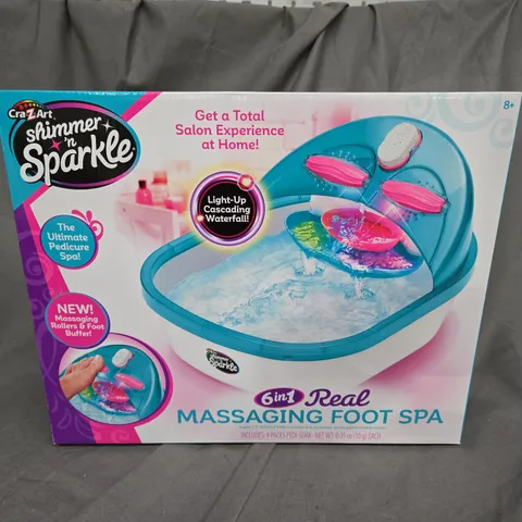 SEALED CRA-Z-ART SHIMMER N SPARKLE MASSAGEING FOOT SPA 